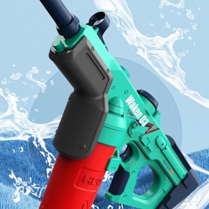اسباب بازی تفنگ آب پاش شارژی سبز-آبی Electric Water Gun WAKEN 03 _اسباب بازی تفنگ